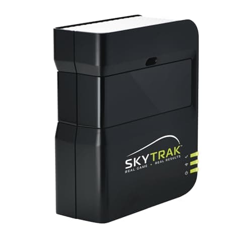 SKYTRAK Golf Launch Monitor | Photometric Technology for Ball Speed, Carry & Total Distance, Spin Rates, Launch & Shot Shape Data | Golf Simulator & Practice
